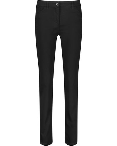 Gerry Weber 5-Pocket Jeans Straight Fit Kurzgröße Klassische Passform - Schwarz
