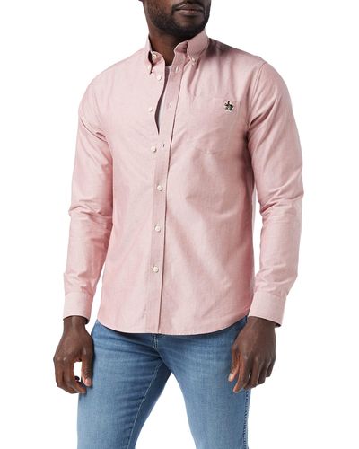 Ted Baker Caplet-LS Camicia Oxford Button-Down - Rosa
