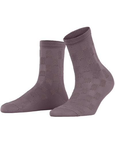 FALKE Kurzsocken Purity W SSO Viskose gemustert 1 Paar - Lila