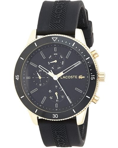 Lacoste Herren Multi Zifferblatt Quarz Uhr mit Silikon Armband 2010994 - Mehrfarbig
