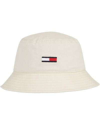 Tommy Hilfiger Cappello da Pescatore Uomo Flag Bucket Hat - Nero