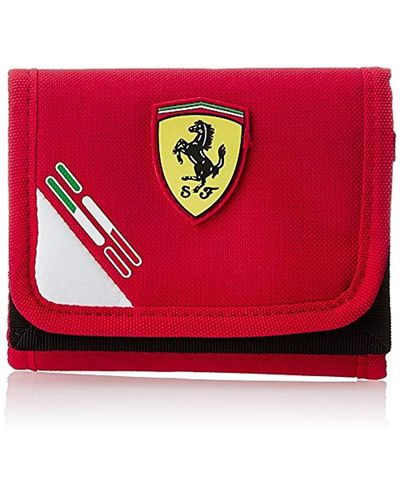 PUMA Ferrari Wallet, Unisex Adults' Wallets - Red