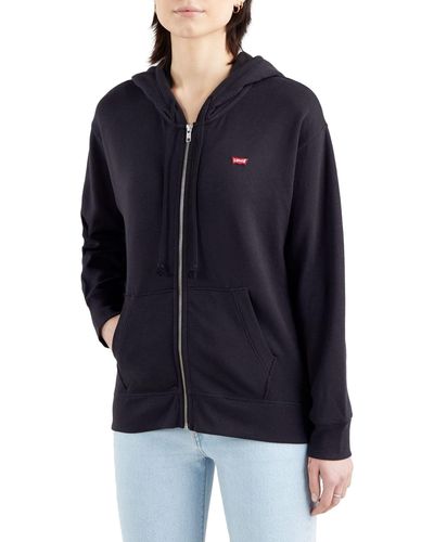 Levi's Standard Zip Sweatshirt Hoodie - Blu
