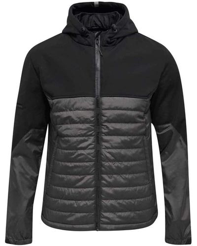 Hummel Steppjacke North Hybrid 206681 Black/Asphalt XL - Schwarz