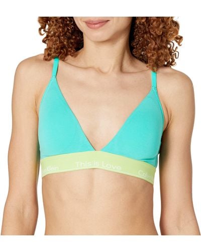 Calvin Klein This Is Love Lightly Lined Triangle Bra - Blue