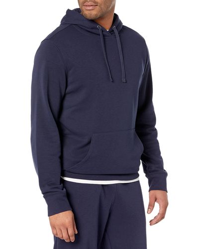 Amazon Essentials Lightweight Long-sleeve French Terry Hooded Sweatshirt - Blue