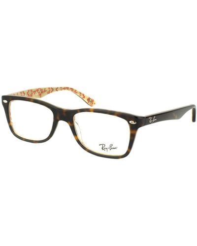 Ray-Ban Rx5228 Square Prescription Eyeglass Frames - Black