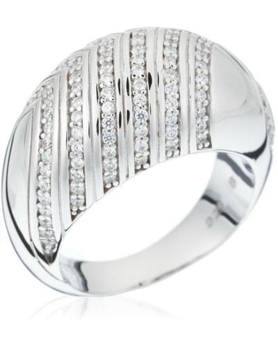 Esprit Ring Dinast Day 925 Sterling Silber - Weiß