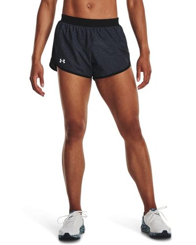 Under Armour Fly By 2.0 Printed Running Shorts - Blue