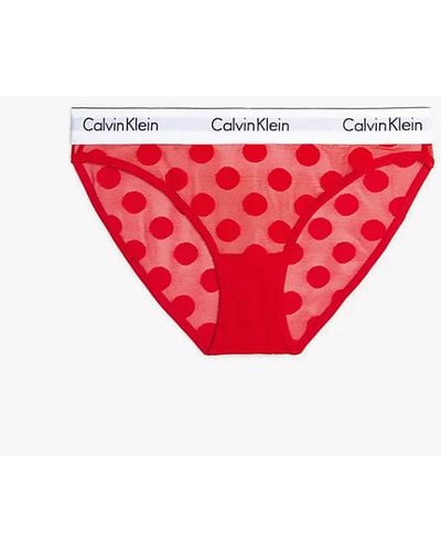 Calvin Klein Bikini Slipje Voor - Rood
