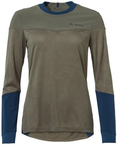 Vaude T-Shirt Moab LS PRO Shirt Khaki Uni 38 - Grün