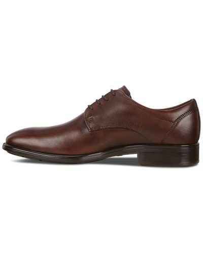 Ecco Citytray Plain Toe Tie - Marron