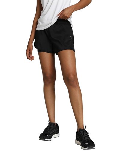 PUMA Shorts da Running 2 in 1 Run Favourite in Tessuto da Donna M Black - Nero