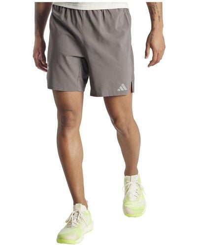 adidas Hiit Workout 3-stripes Korte Shorts - Grijs