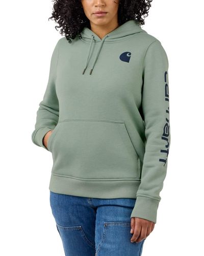 Carhartt Clarksburg Graphic Sleeve Pullover Sweatshirt Sweater - Grün