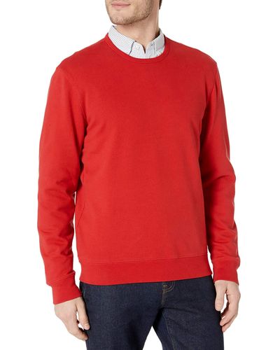 Goodthreads Lightweight French Terry Crewneck Sweatshirt Fashion-Sweatshirts - Rojo