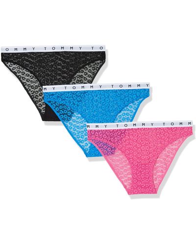 Tommy Hilfiger 3P Full Lace sous-vêtements de Style Bikini - Noir