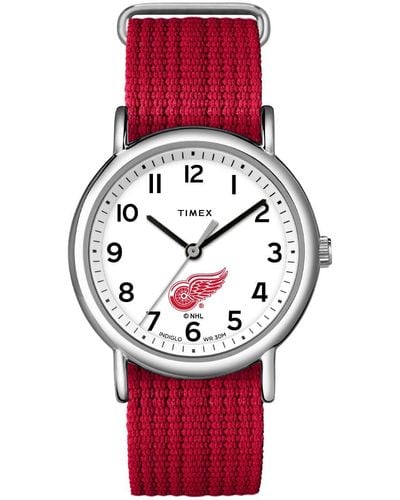 Timex Tribute Analog Quarz Uhr TWZHRDWM3YZ - Rot