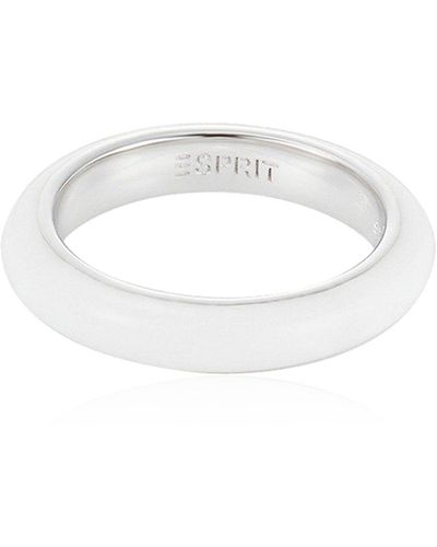 Esprit Ring, JW51078,weiß/silberfarben, 50 - Grau