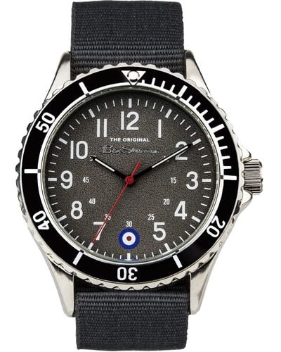 Ben Sherman Bs055e Grey Watch - Black