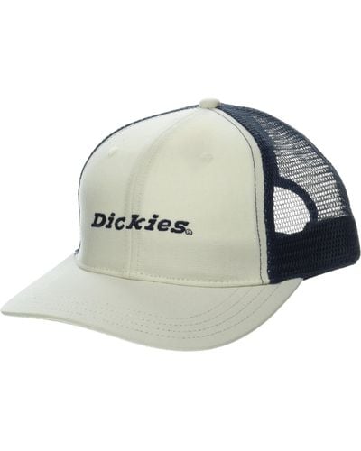 Dickies Two-Tone Trucker Cap Natural Beige Snapback Hat - Weiß