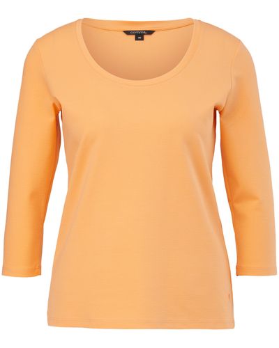 Comma, T-Shirt 3/4 Arm - Orange