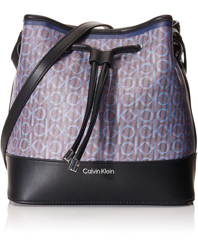 Calvin Klein Gabrianna Novelty Bucket Shoulder Bag - Blue