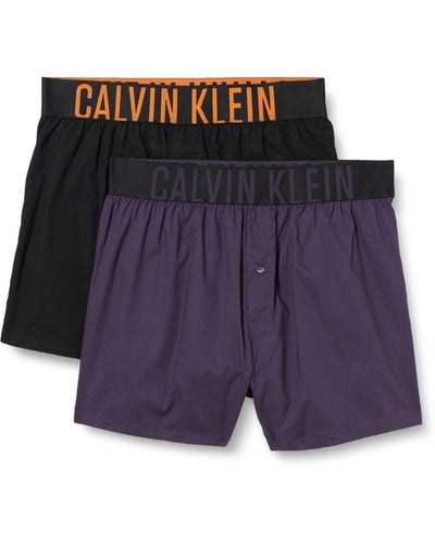 Calvin Klein Boxer Short Cotton Pack Of 2 - Blue