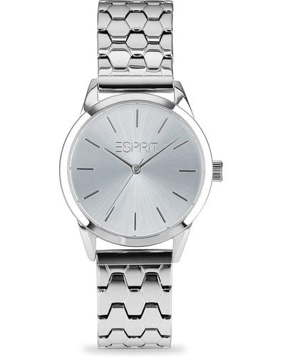 Esprit Uhren Analog Quarz One Size Silber 32025983 - Grau