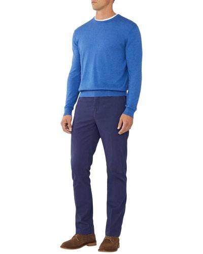 Hackett Calvary Twill Chino Hose - Blau