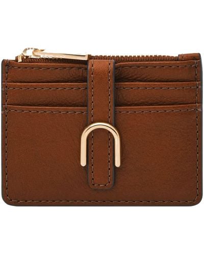 Fossil Vada Card Case - Brown
