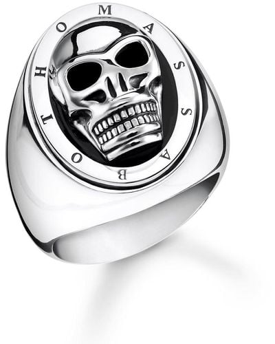 Thomas Sabo Unisex Silver Engagement Ring - Tr2213-698-11-68 - Grey
