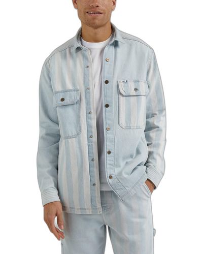 Lee Jeans Workwear Overshirt Camicia - Blu