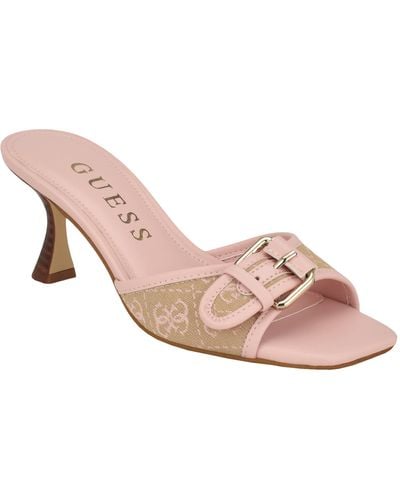 Guess Dista Heeled Sandal - Pink