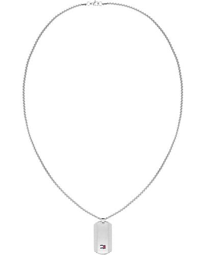 Tommy Hilfiger Jewellery Men's Pendant Necklace Stainless Steel - 2790422 - White