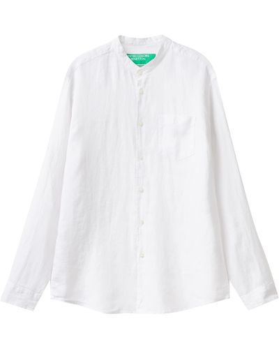 Benetton Shirt 5bku5ql08 - White