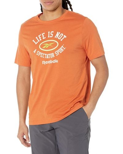 Reebok Graphic Tee T-shirt - Orange