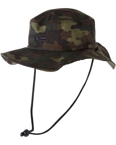 Quiksilver Bushmaster Protection Floppy Visor Bucket Sun Hat - Black