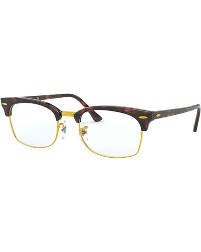 Ray-Ban Rx3916v Clubmaster Square Prescription Eyeglass Frames - Black