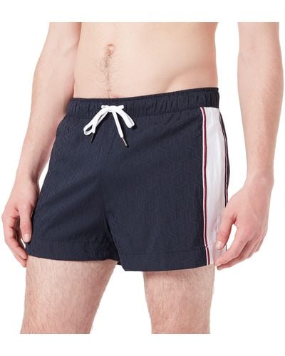 Tommy Hilfiger Short Drawstring Maillot de Bain - Bleu