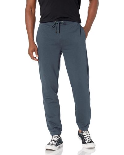 Calvin Klein Brushed Terry Logo Sweatpants - Blue