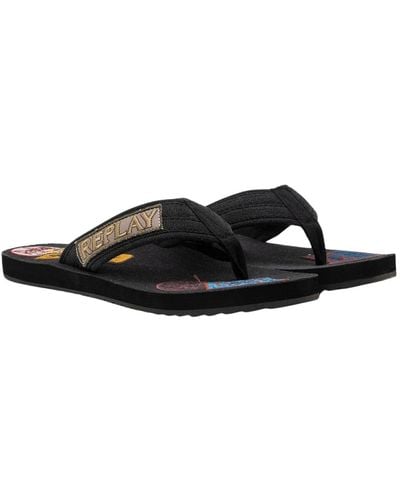 Replay Badeschuhe Flip Flops - Schwarz