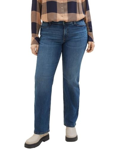 Tom Tailor 1039908 Plussize Straight Jeans - Blau