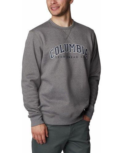 Columbia Logo Fleece Crew - Gray