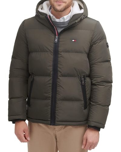 Tommy Hilfiger Hooded Puffer Jacket - Multicolour