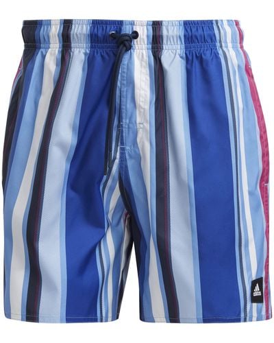 adidas Striped CLX SL Swimsuit - Bleu