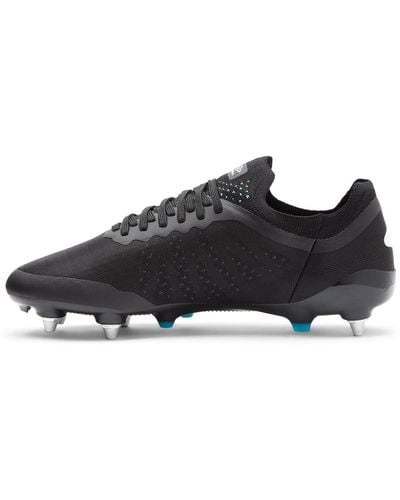 Umbro S Velocita Pro Soft Football Boots Ground Black/white/cyan Blue 10.5(45.5)