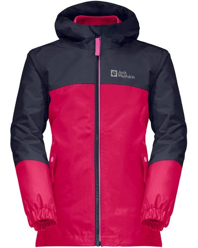 Jack Wolfskin Iceland 3in1 Jacket G Coat - Pink