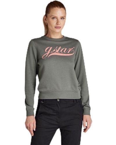 G-Star RAW Graphic 1 Sweatshirt Sweater - Grau