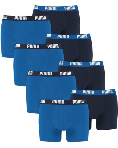 PUMA Boxershorts Unterhosen 100004386 8er Pack - Blau